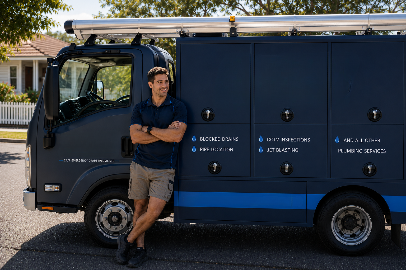 Plumber with Warrawee Blocked Drains van